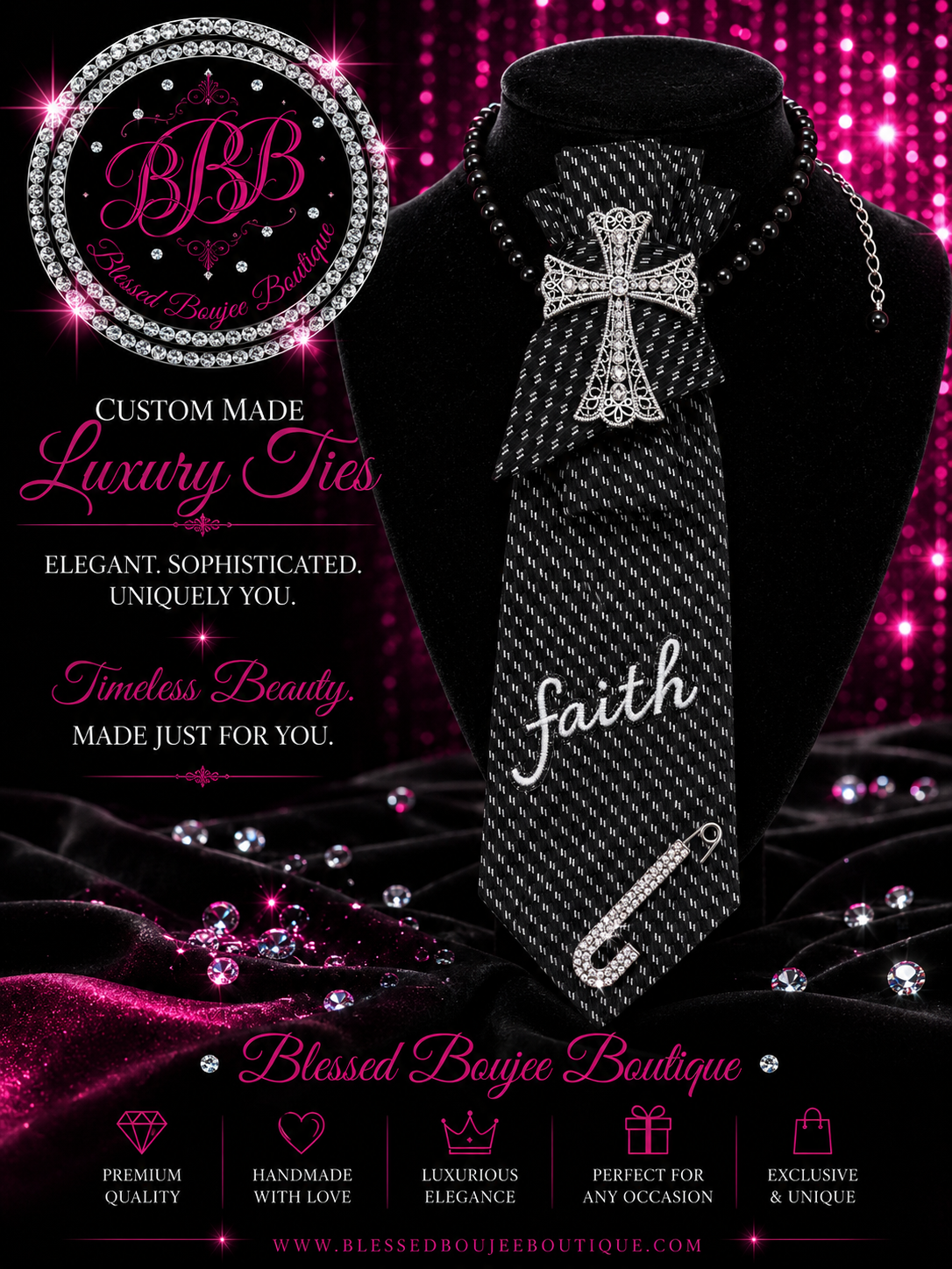 Women's Luxury Necktie Necklaces