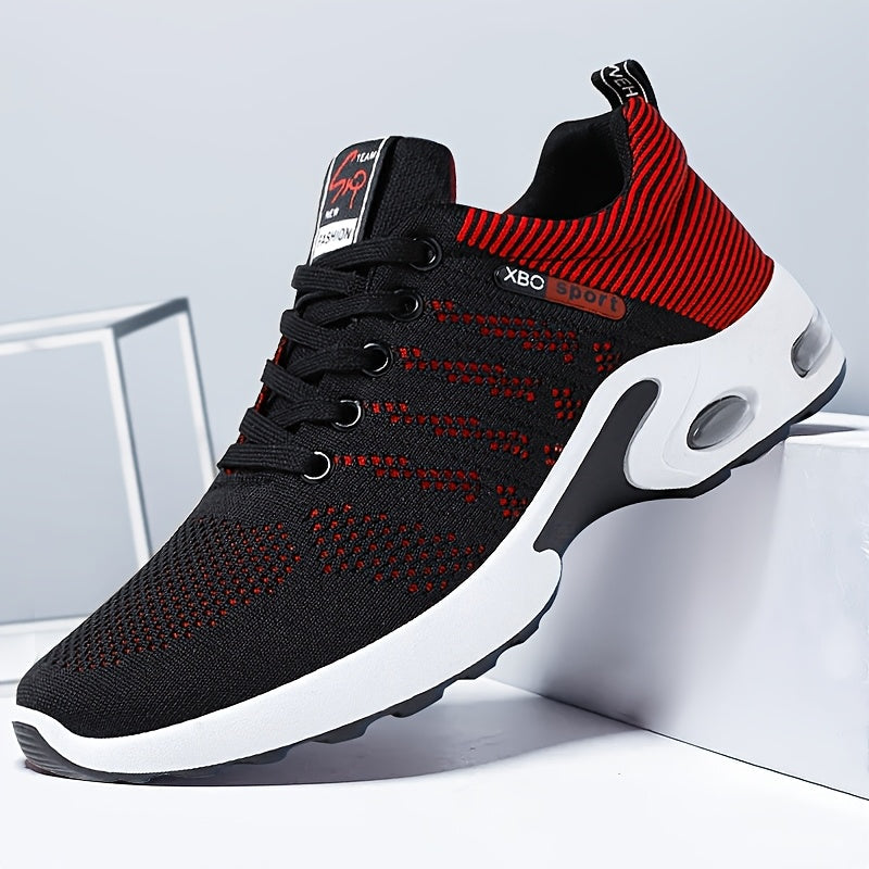 Men's Blue White Red Lightweight Sport Shoes for Adventure