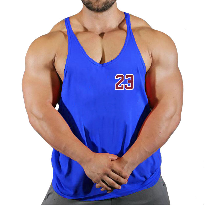 Men's Round Neck Sleeveless Basketball Tank Top