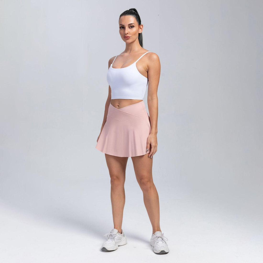 Women's Cowgirl Sporty Fit High-Waisted Yoga Skirt Shorts