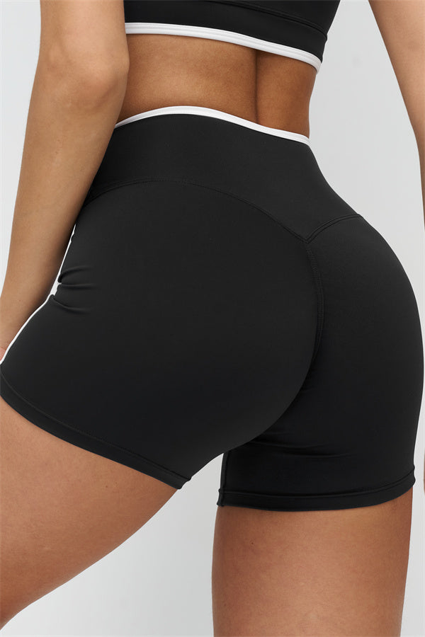 Women's "The Crave" Contrast Sports Bra Shorts 2-Piece Set