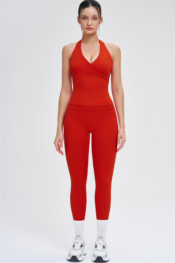 Women's The Stride Crop Top Isabella Leggings 2-Piece Set