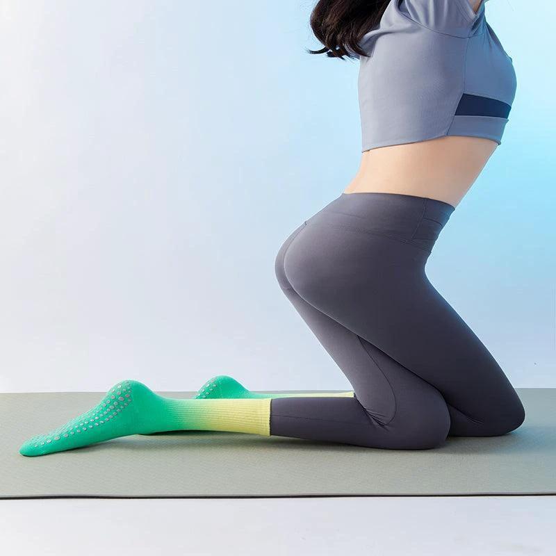 Women's SoleBalance Yoga Socks - 10 Pairs Non-Slip Grip