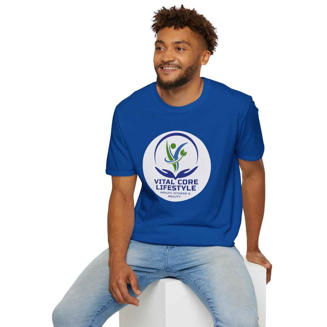 Vital Core Lifestyle T-Shirt — Health, Fitness & Wellness Logo Tee