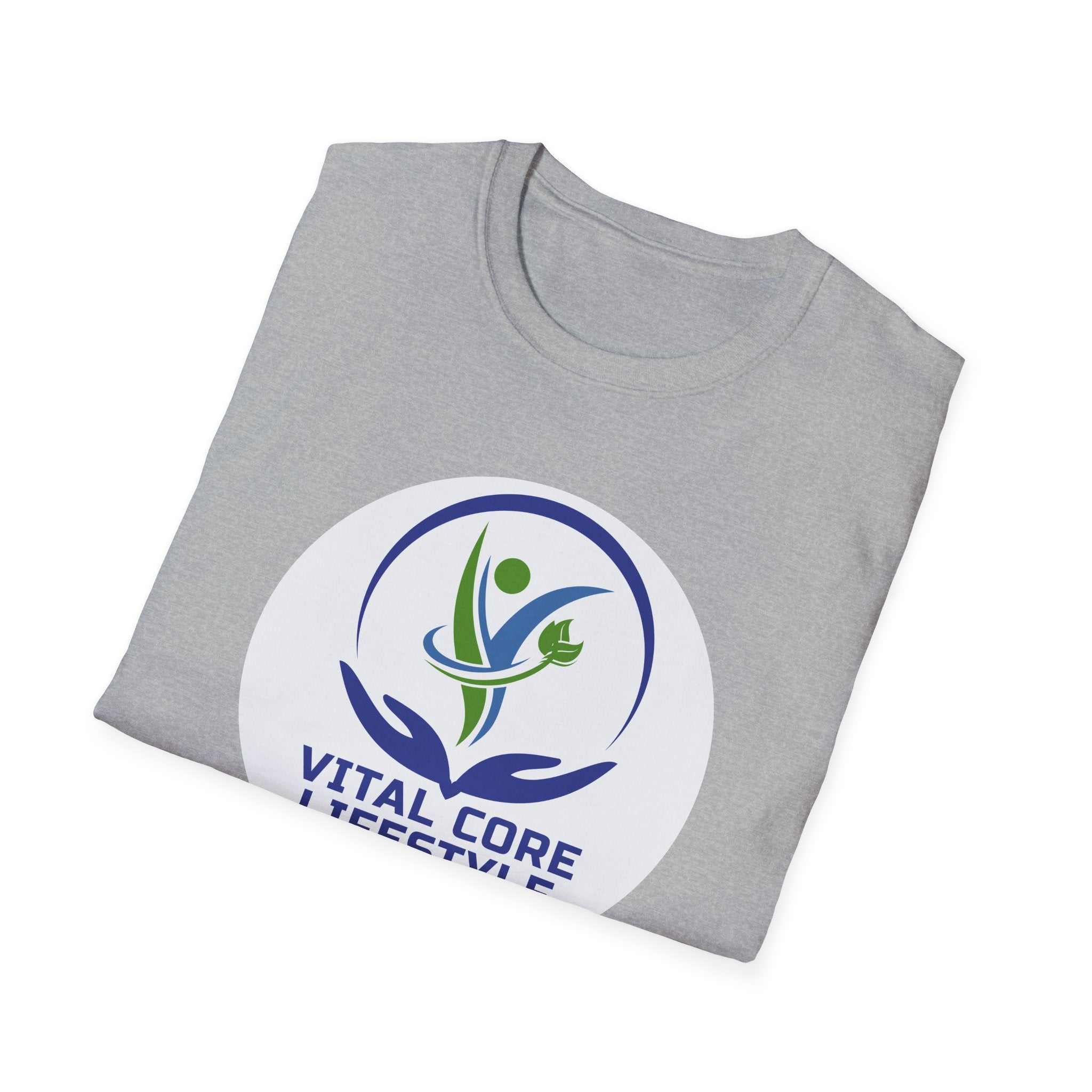 Vital Core Lifestyle T-Shirt — Health, Fitness & Wellness Logo Tee