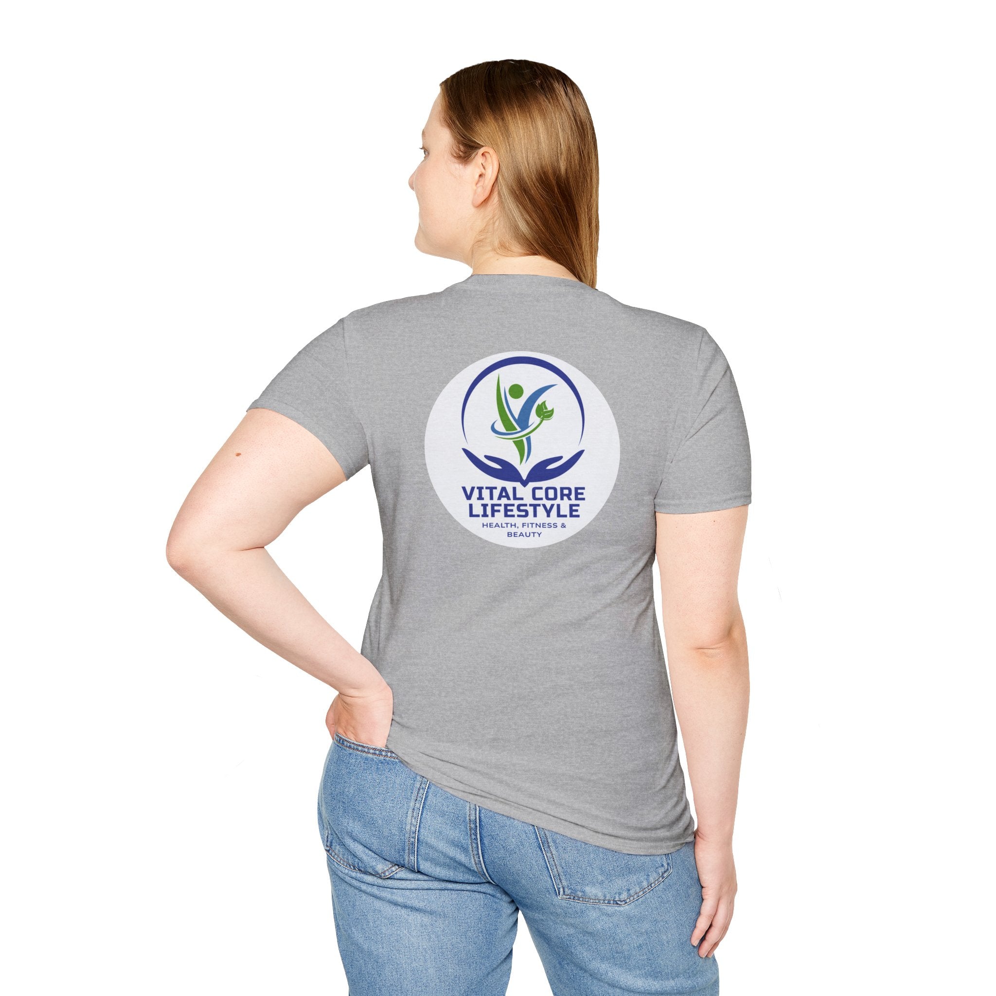 Vital Core Lifestyle T-Shirt — Health, Fitness & Wellness Logo Tee