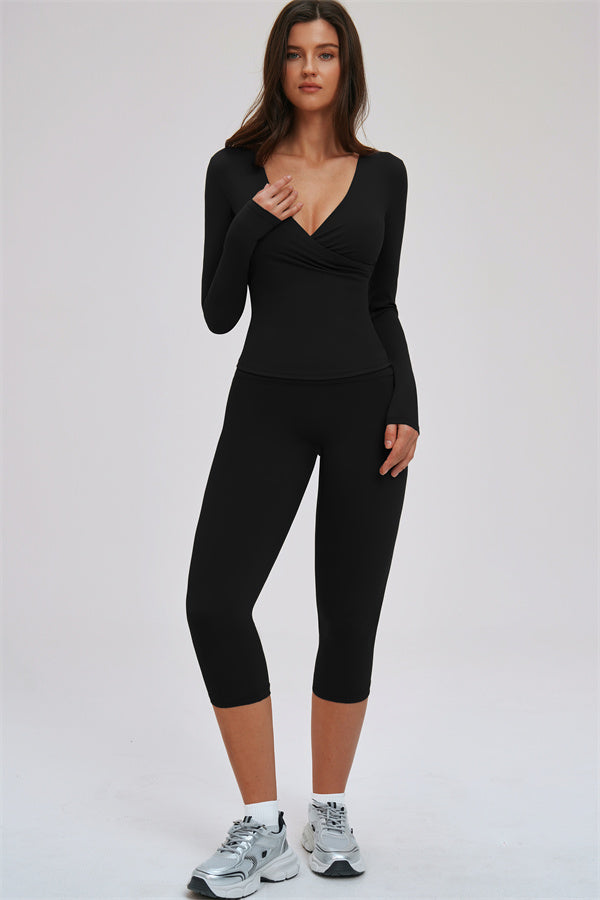 Women's "The Twirl" Halter Tank Top Capri Leggings 2-Piece Set