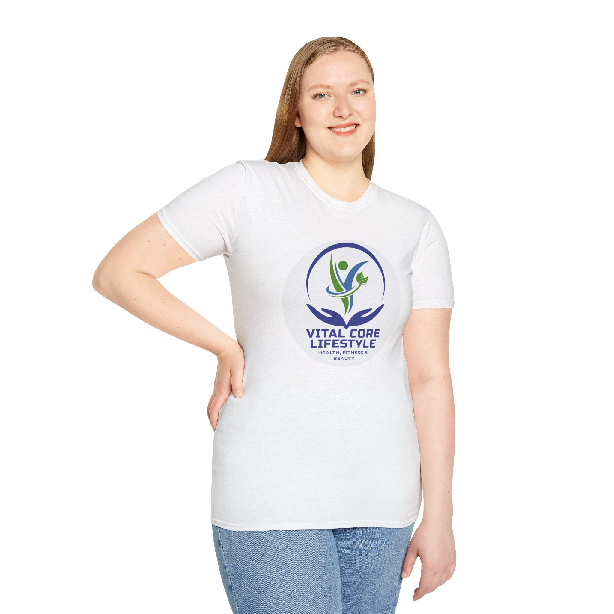 Vital Core Lifestyle T-Shirt — Health, Fitness & Wellness Logo Tee