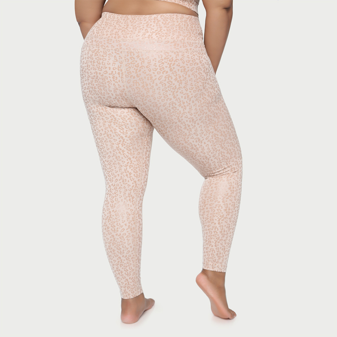 Women's Metallic Cheetah Active Leggings