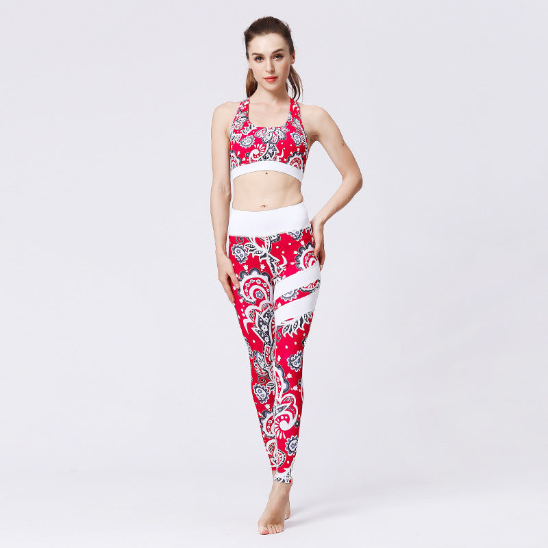 Women's seamless 2-Piece Yoga Set – High-Waist Leggings & Crop Top