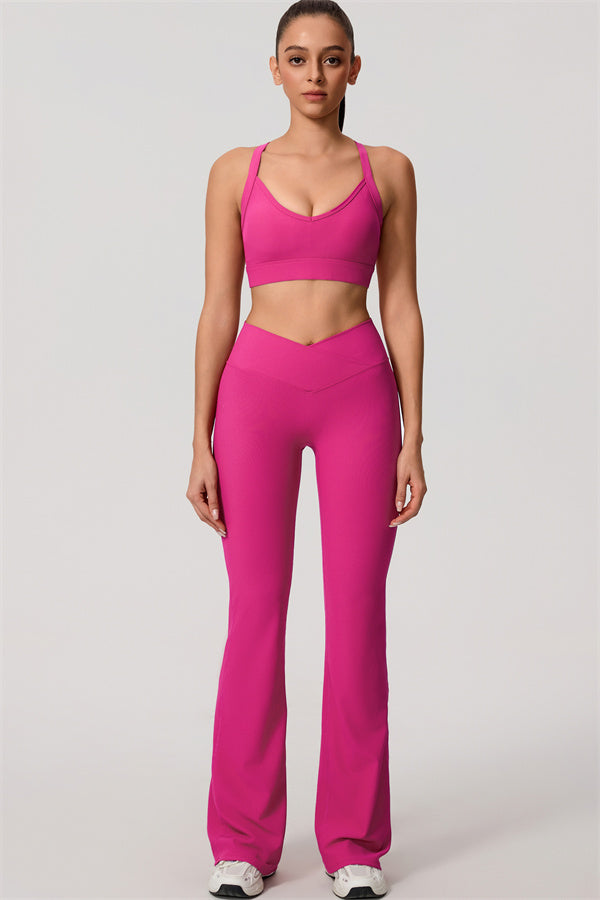 Women's The Daze Sports Bra Flared Leggings 2-Piece Set