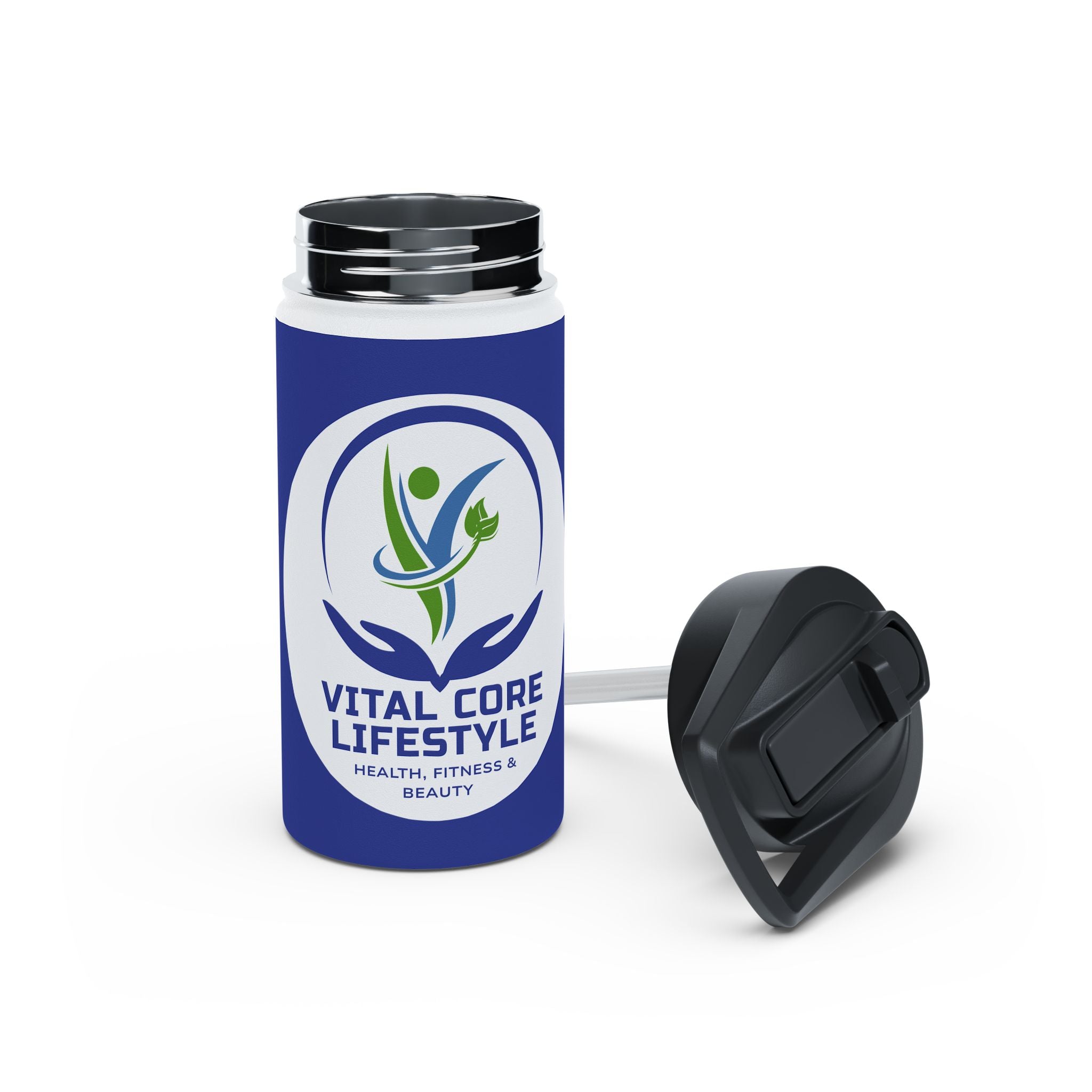 Vital Core Lifestyle Stainless Steel Water Bottle, Standard Lid