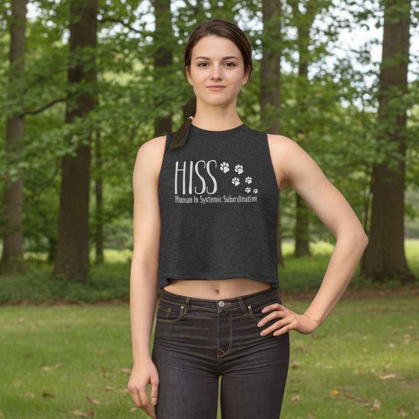 Women's HISS Cat Crop Top