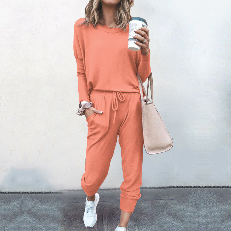 Women's Loose-Fitting Long Sleeves Casual Suit