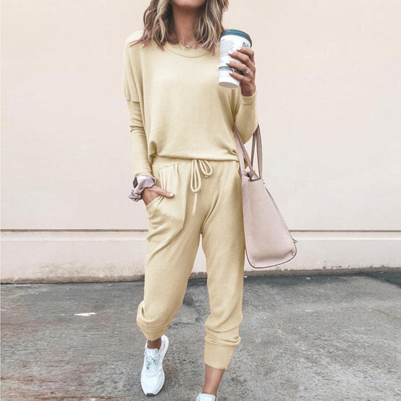 Women's Loose-Fitting Long Sleeves Casual Suit