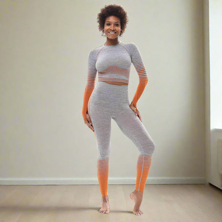 Women's Tight-Fitting Butt-Lifting Seamless Yoga Set