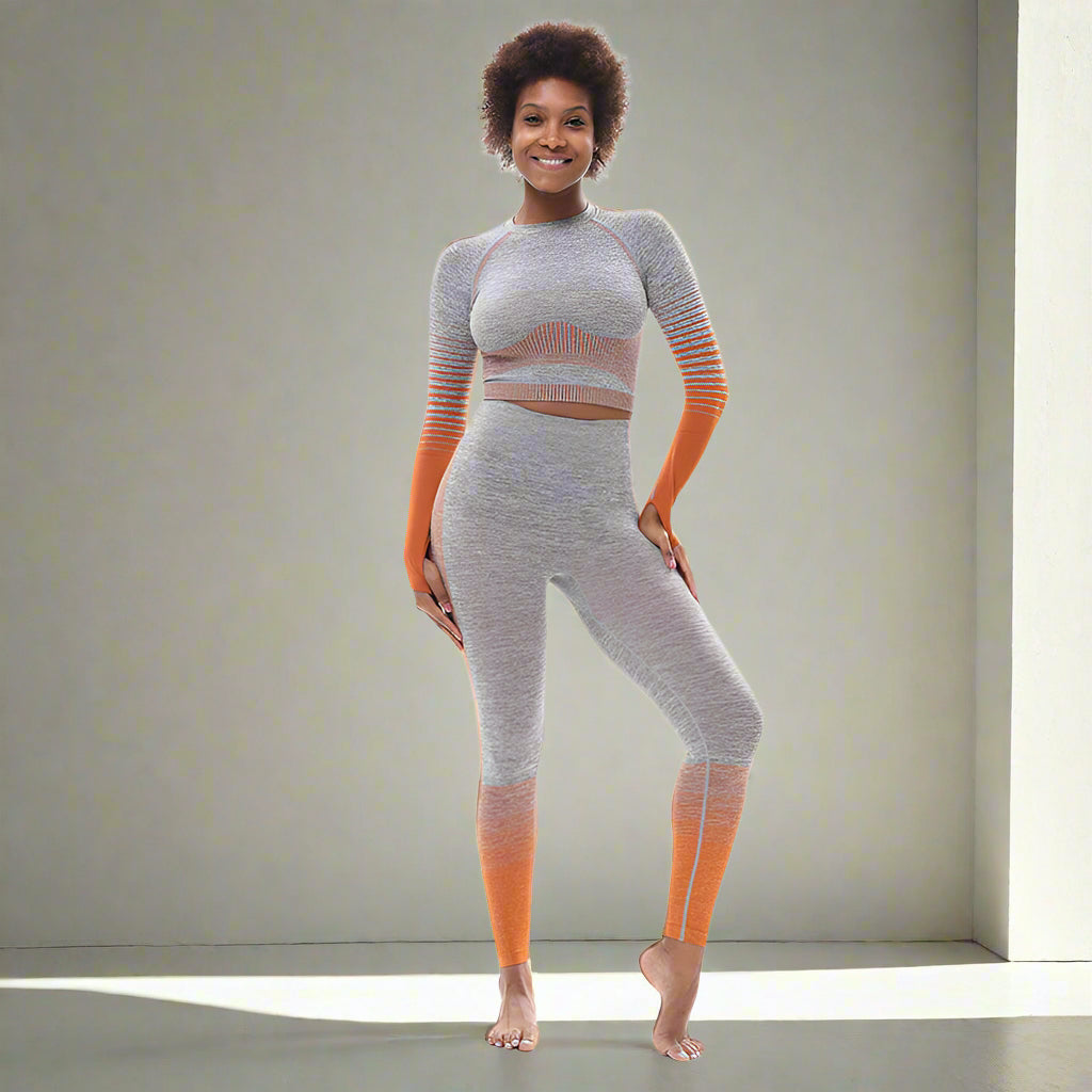 Women's Tight-Fitting Butt-Lifting Seamless Yoga Set