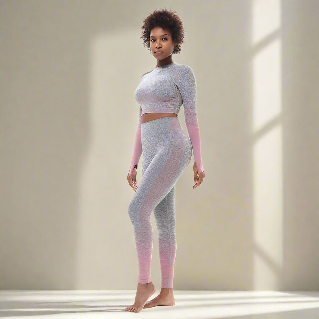 Women's Tight-Fitting Butt-Lifting Seamless Yoga Set