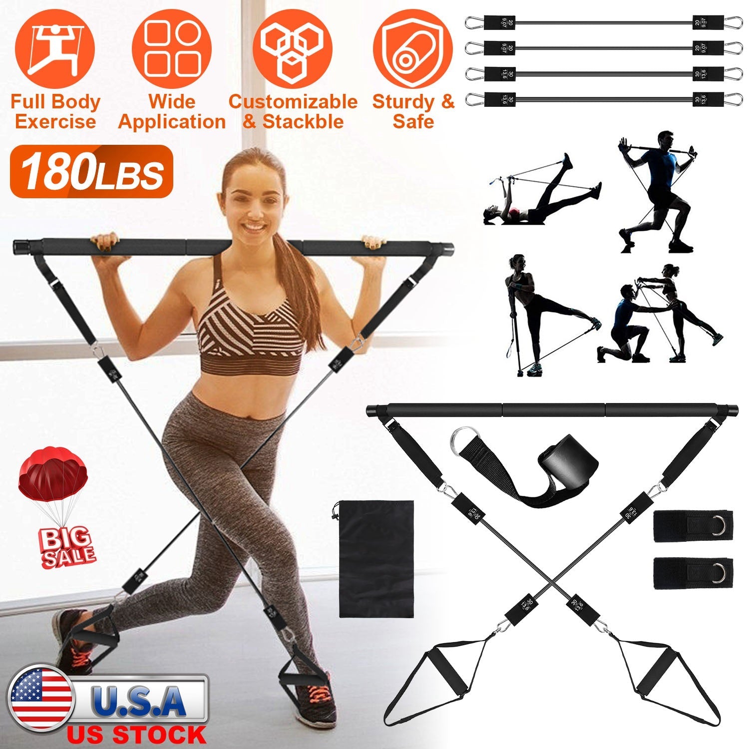 GBruno Pilates Bar Kit