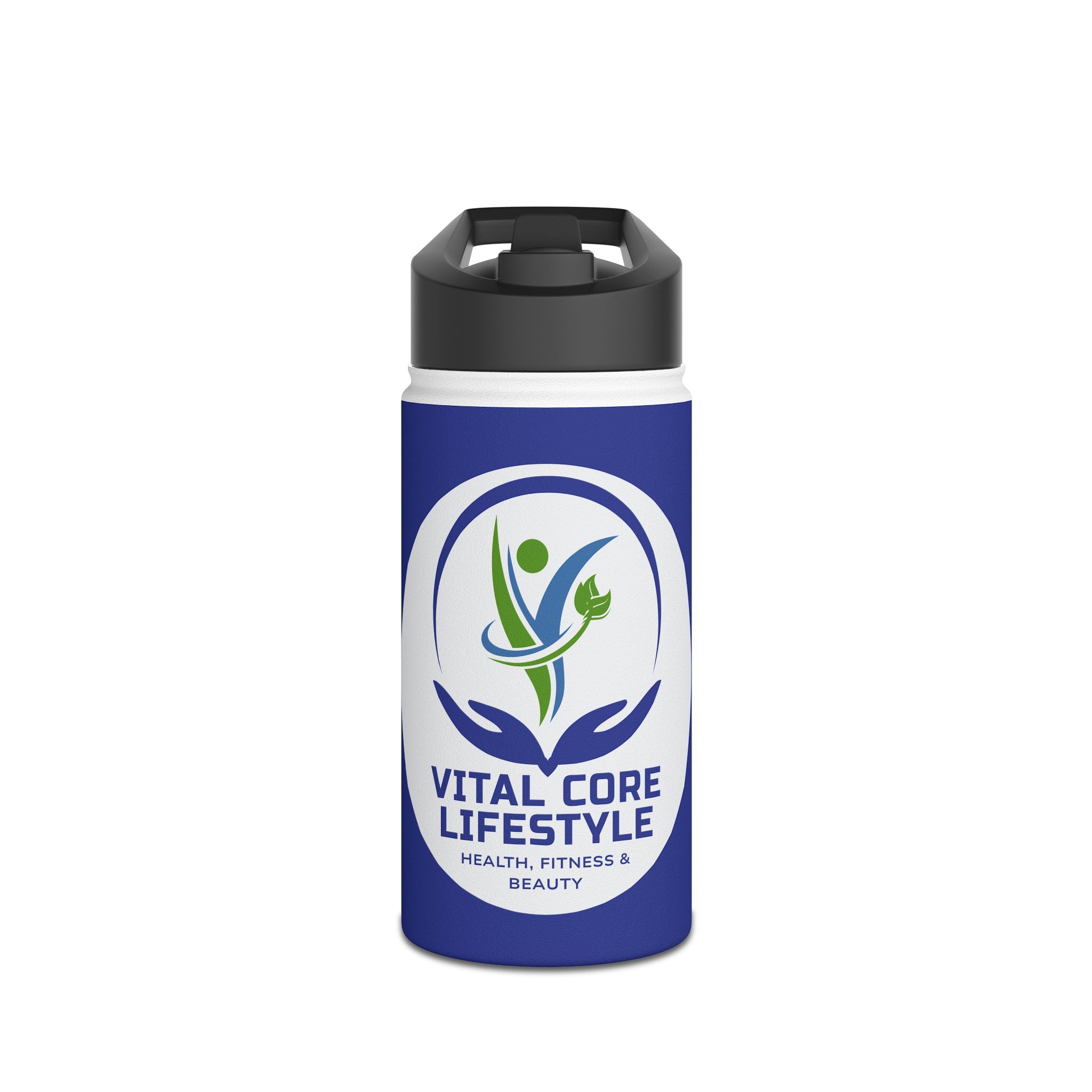 Vital Core Lifestyle Stainless Steel Water Bottle, Standard Lid