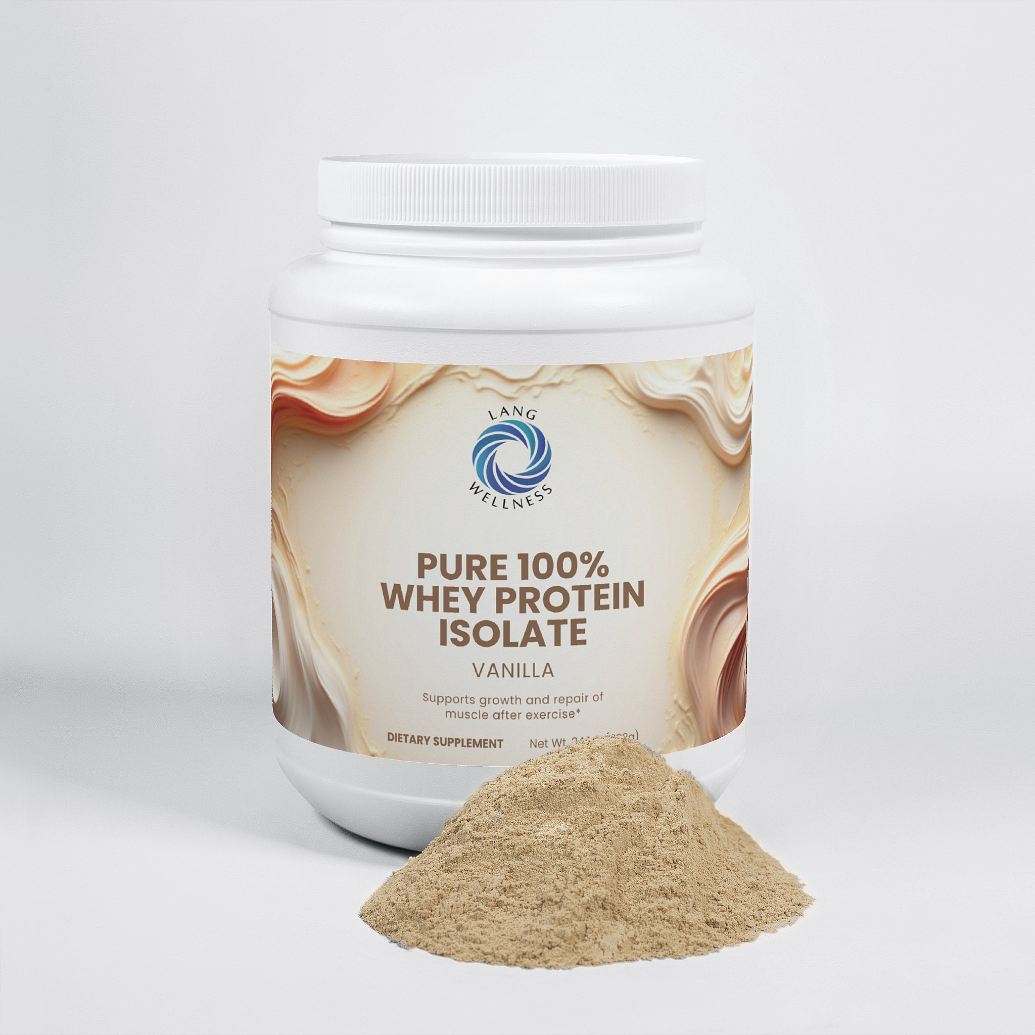 Lang Wellness Pure 100% Whey Protein Isolate (Vanilla)