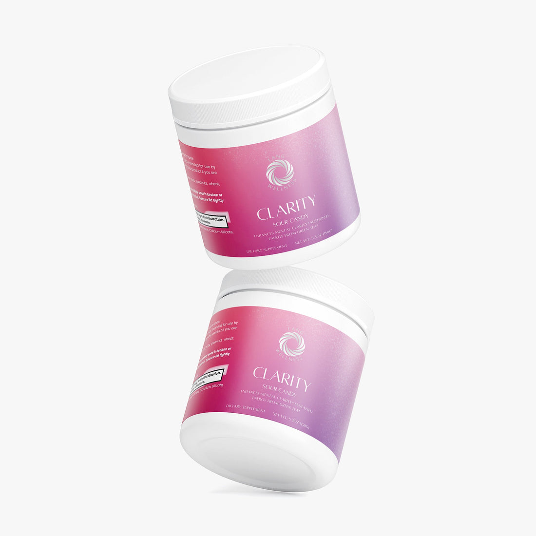 Lang Wellness Clarity Cognitive Support Powder with Alpha-GPC, Caffeine, L-Theanine & B Vitamins(Sour Candy)