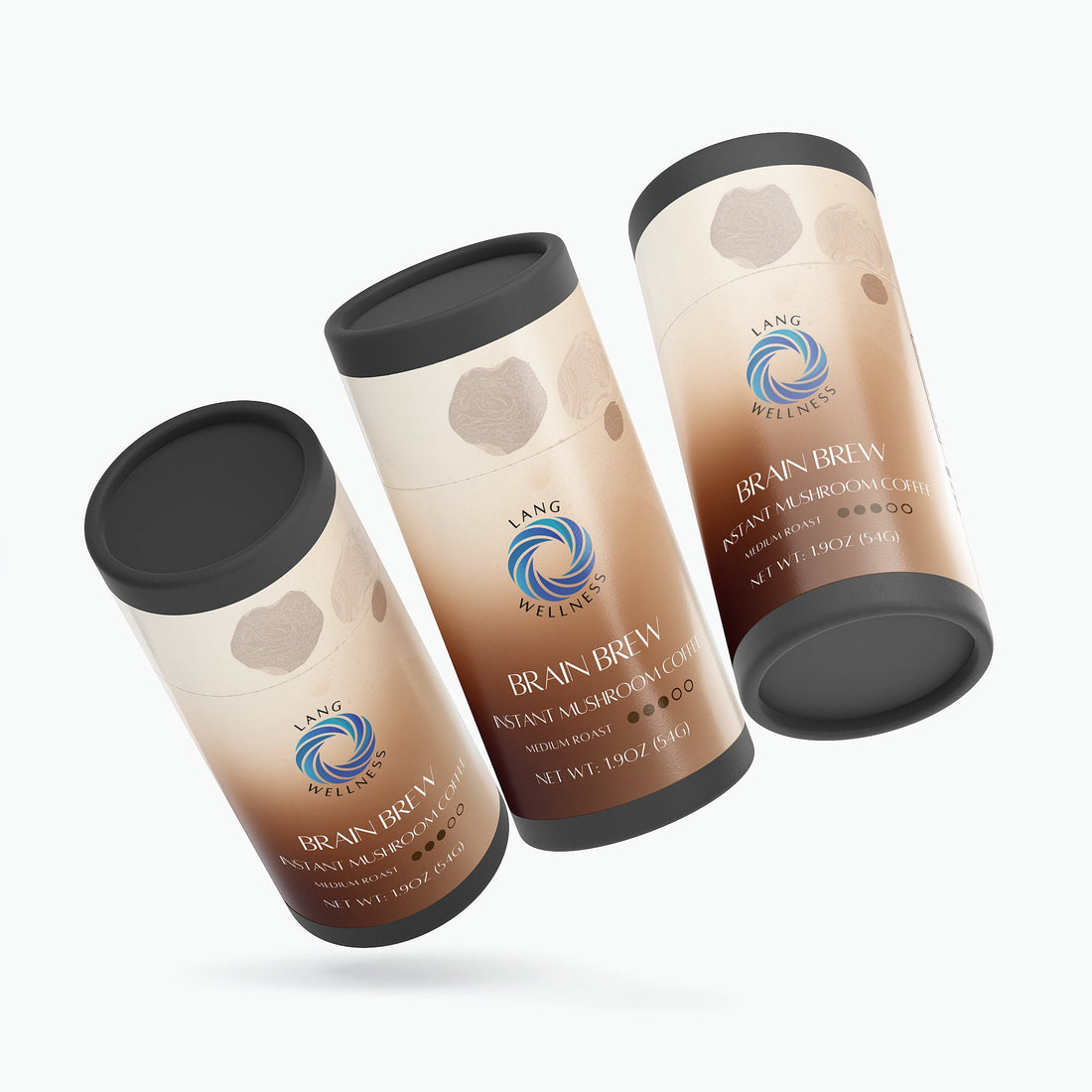 Lang Wellness Brain Brew Instant Mushroom Coffee (Medium Roast)