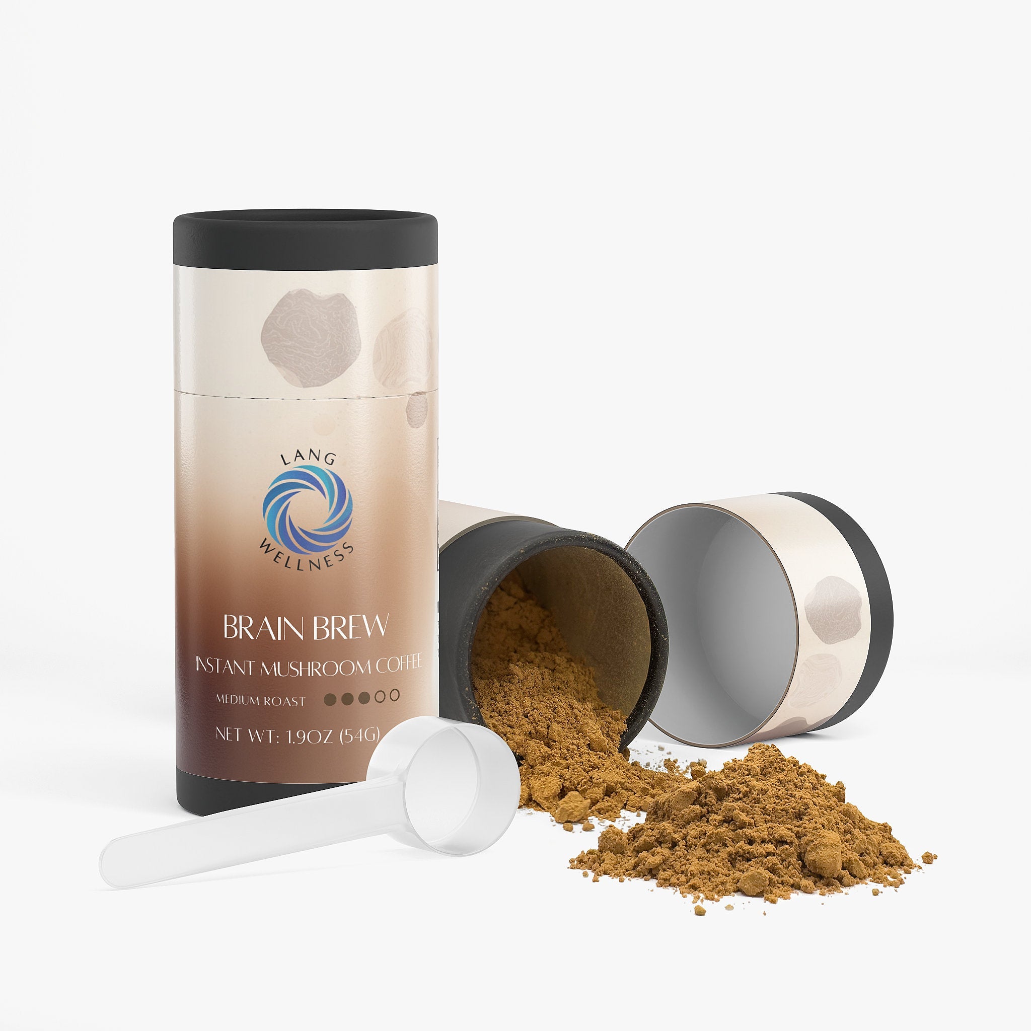 Lang Wellness Brain Brew Instant Mushroom Coffee (Medium Roast)