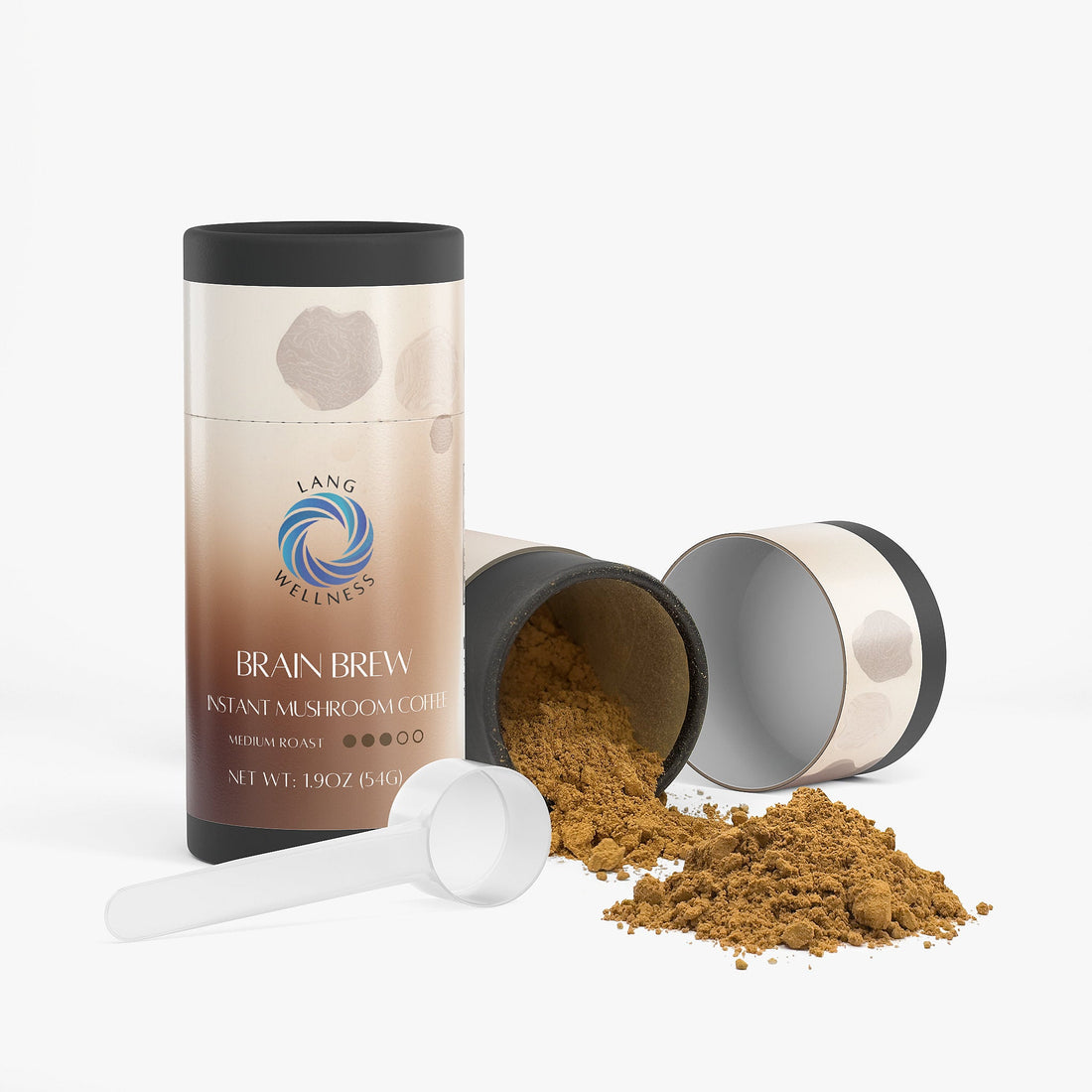 Lang Wellness Brain Brew Instant Mushroom Coffee (Medium Roast)