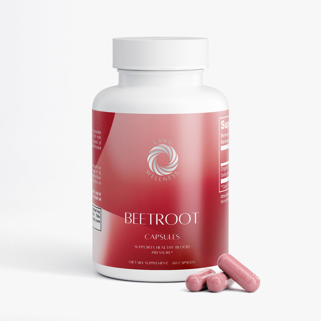Lang Wellness Organic Beetroot Capsules
