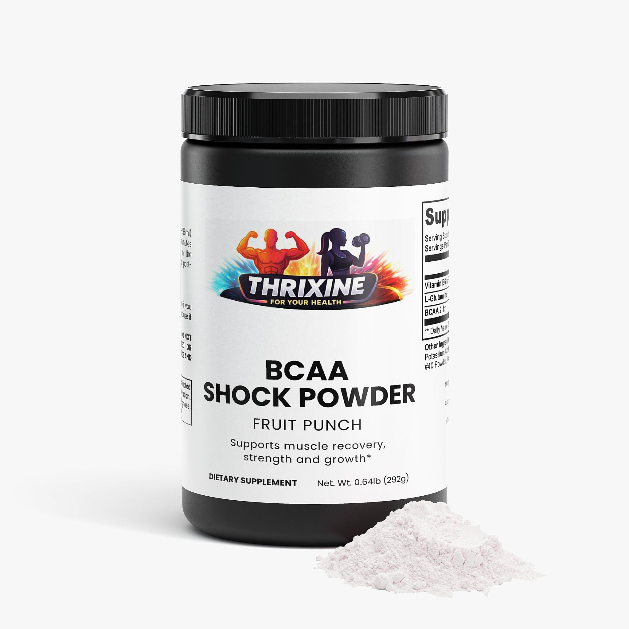 BCAA Shock Powder (Fruit Punch) Made in the USA