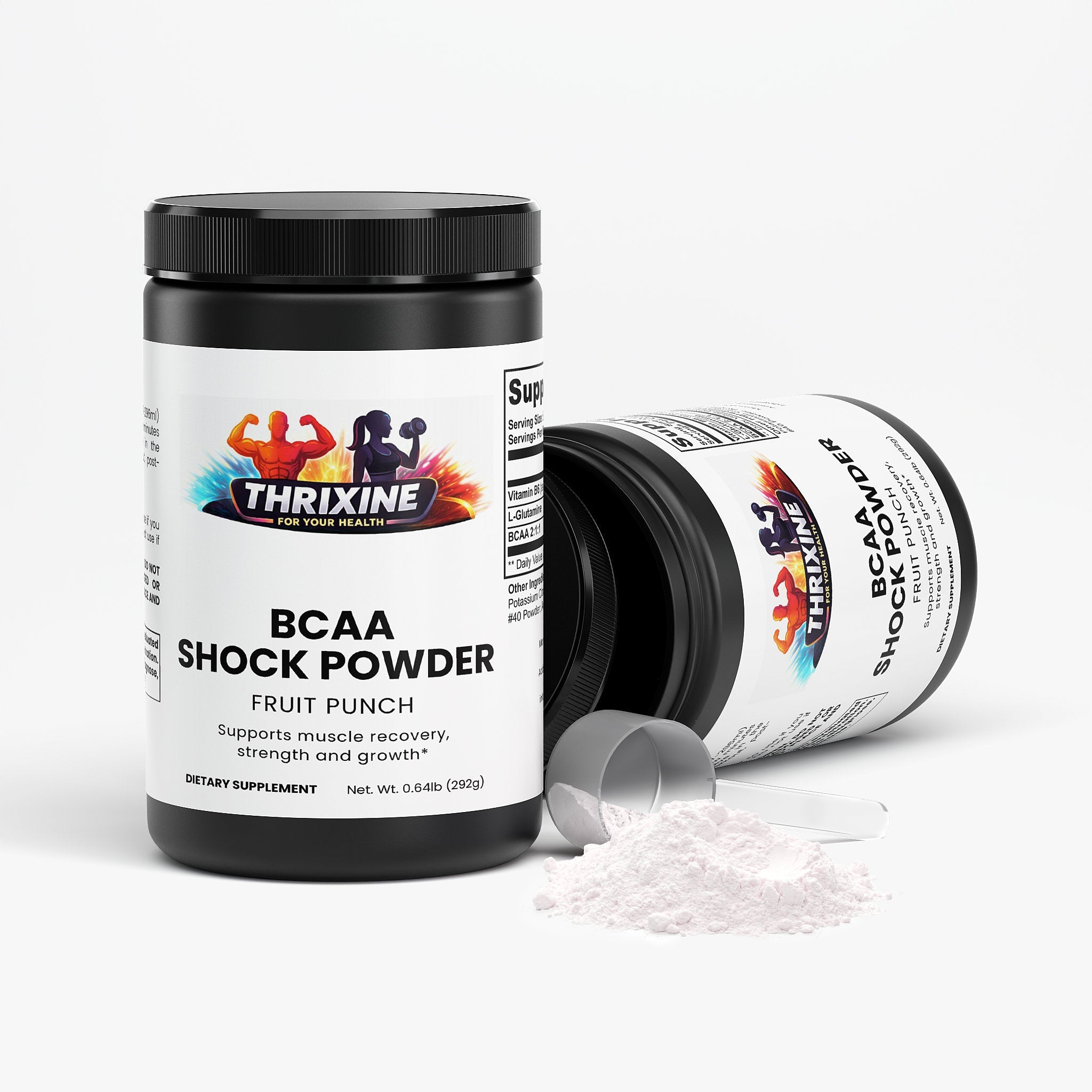 BCAA Shock Powder (Fruit Punch) Made in the USA
