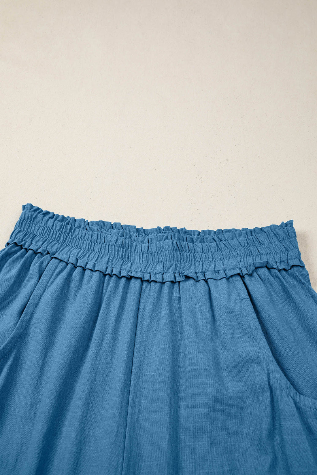 Women's Smocked High Waist Drawstring Pocket Jogger Pants