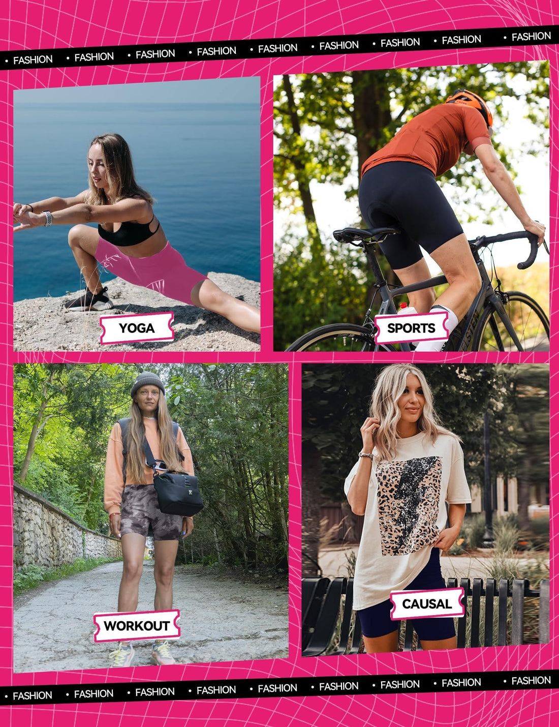 3-Pack Women's High-Waisted Biker Yoga Shorts
