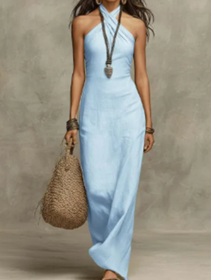 Women's Casual Solid Color Relaxed Fit Plus Size Jumpsuit
