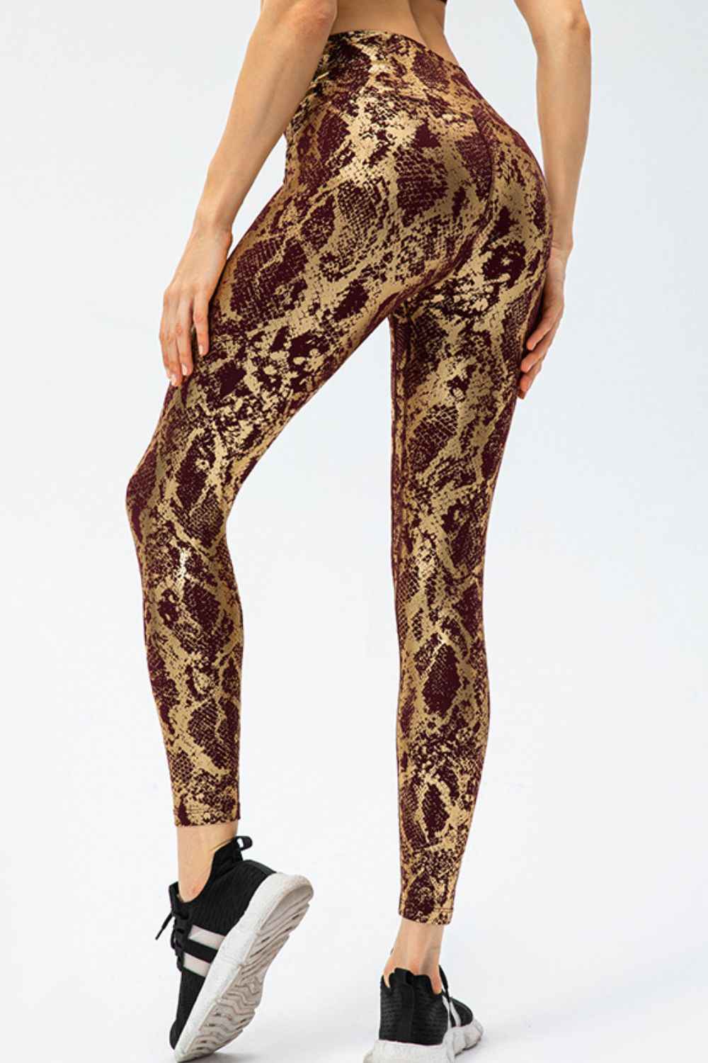 Women's Slim Fit Animal Print Sports Leggings