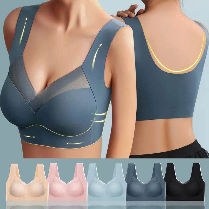 Women's Seamless Shockproof Sports Bra for Yoga