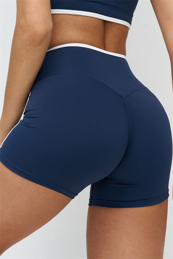 Women's "The Crave" Contrast Sports Bra Shorts 2-Piece Set
