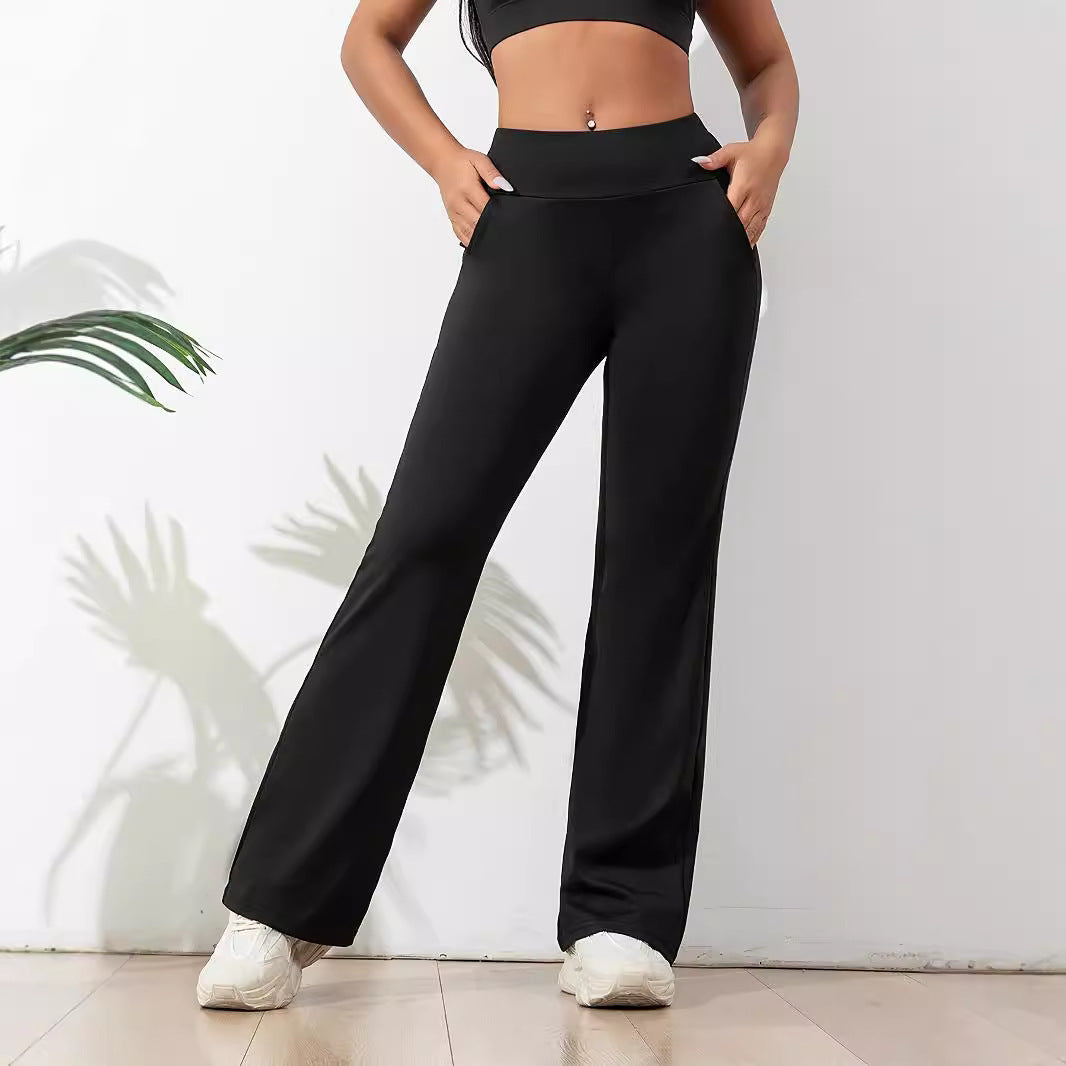 Women's Loose Leisure Sports Wide Leg Yoga Running Fitness Aerobics Pants