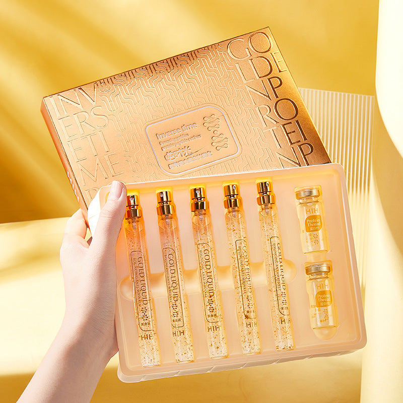 Gold Protein Peptide Liquid Essence Skin Care Product Kit
