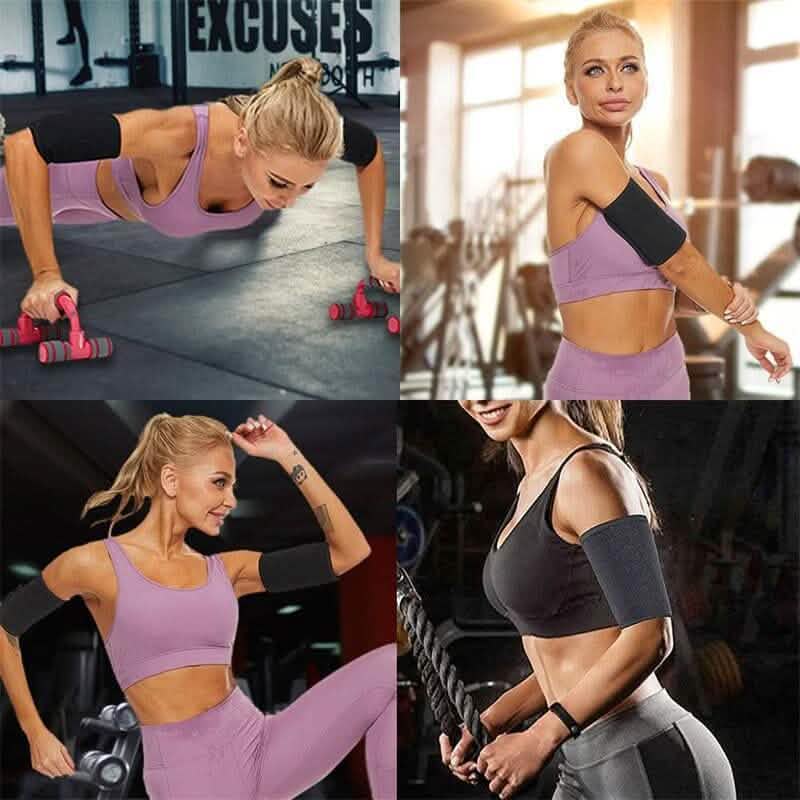 Women's 2-Pack: Slim Arm Trimmer Sauna Sweat Bands