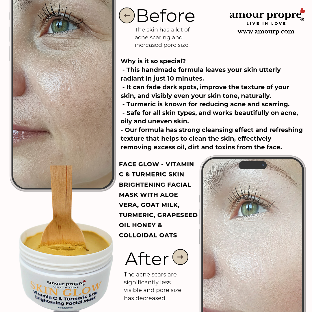 SKIN GLOW: Skin Brightening Turmeric Facial Foaming Face Care Solution
