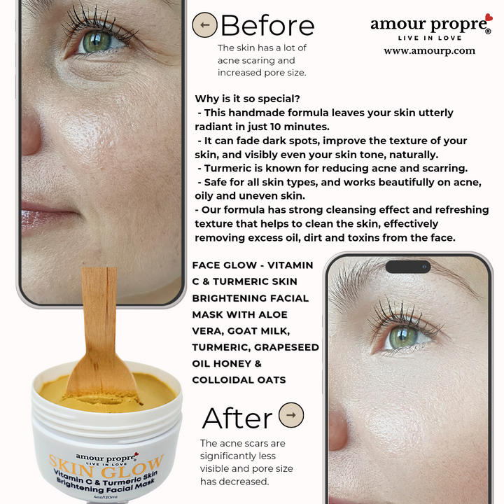 SKIN GLOW: Skin Brightening Turmeric Facial Foaming Face Care Solution