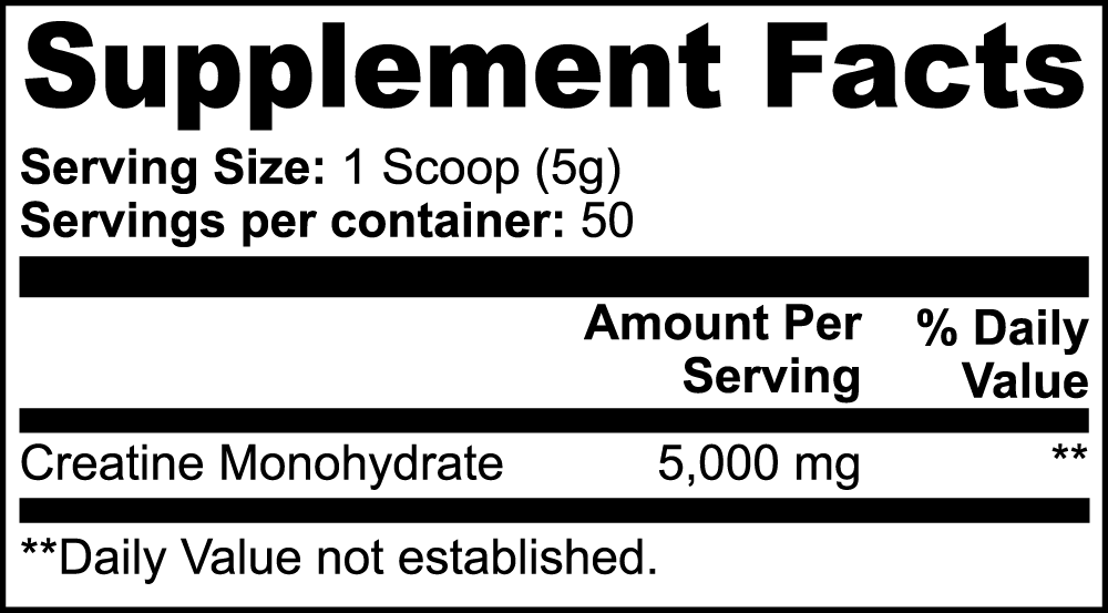 Lang Wellness Creatine Monohydrate Powder