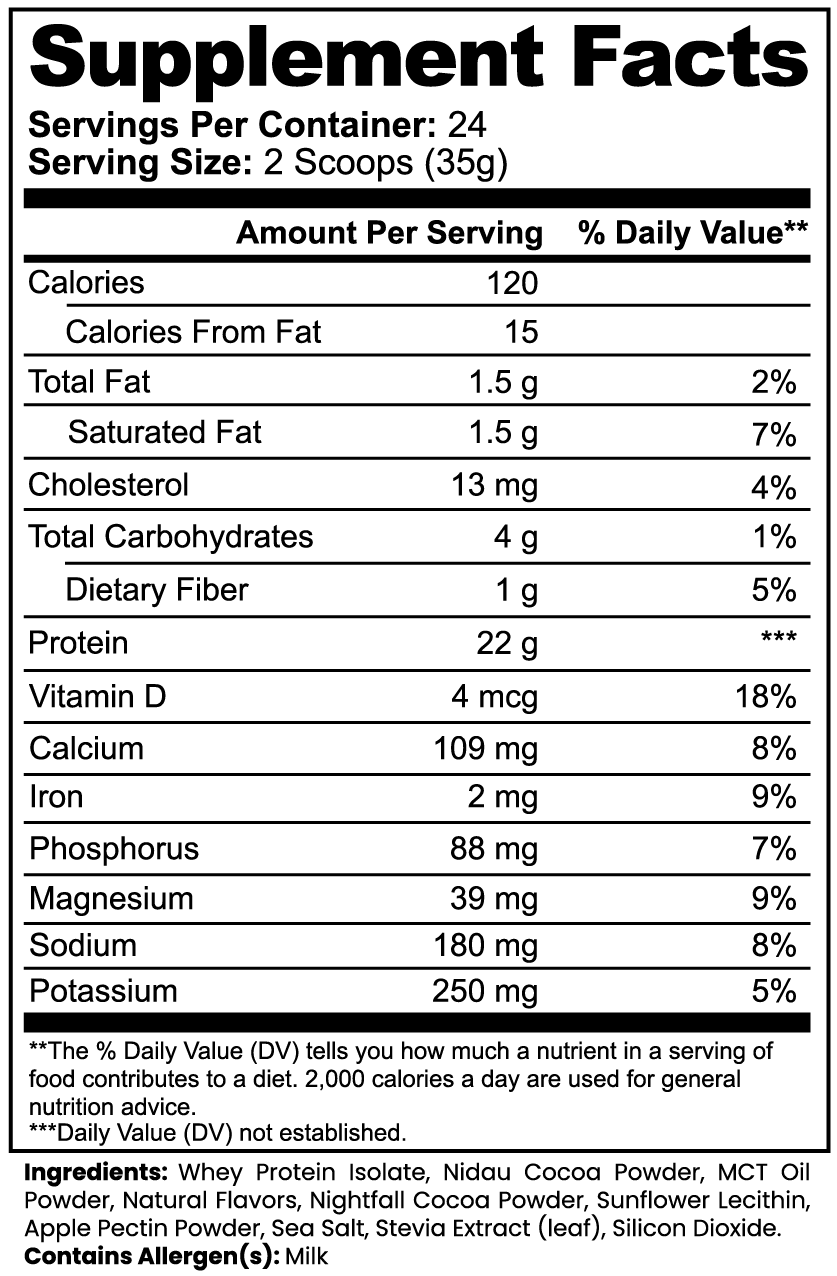 Lang Wellness Advanced 100% Whey Protein Isolate (Chocolate)