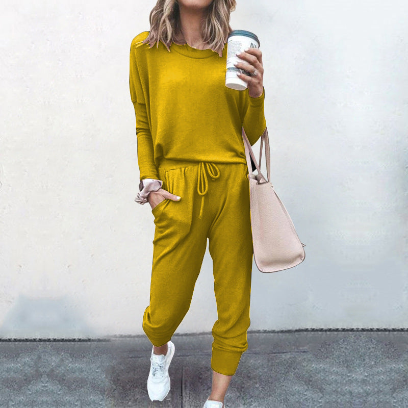 Women's Loose-Fitting Long Sleeves Casual Suit
