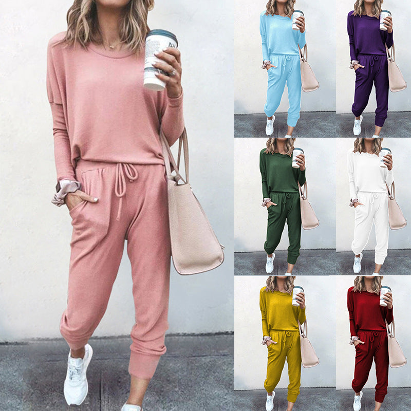 Women's Loose-Fitting Long Sleeves Casual Suit