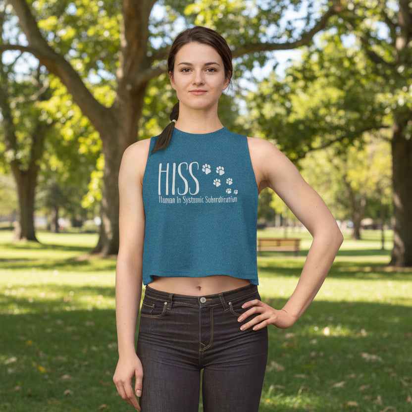 Women's HISS Cat Crop Top