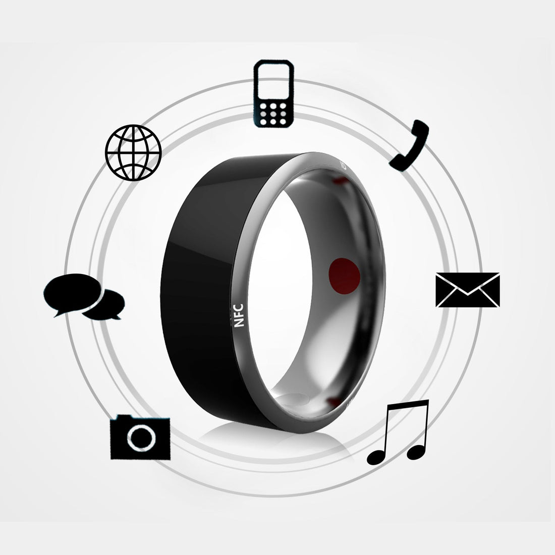 NFC Smart Ring Wearable Fitness Device Tracker