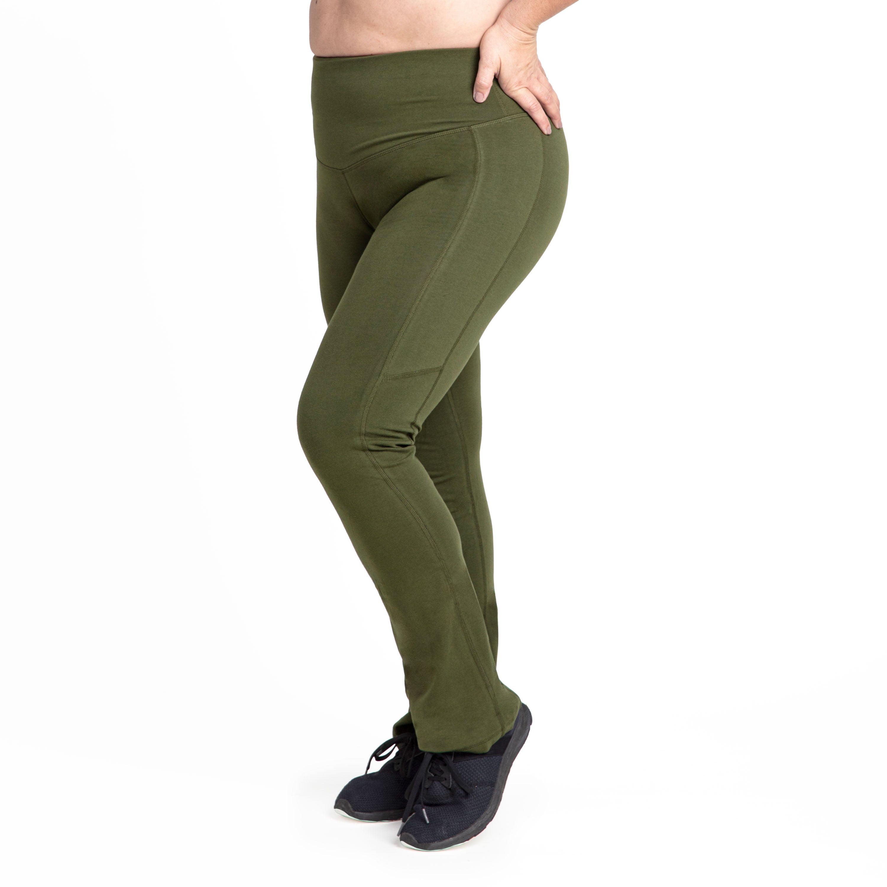 Women's Basic Compression Bootcut Leggings